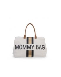 Childhome - Mommy Bag Large - Sac à Couches - Blanc Cassé - Noir/Or