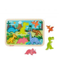 Janod - Chunky Puzzle Dinosaures